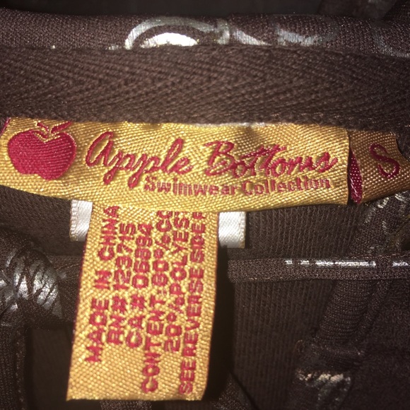 AppleBottom Brown terry Beach cover, with good,SzS - Picture 4 of 8